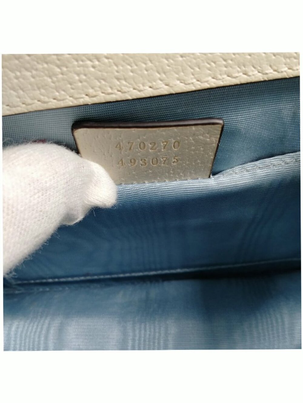 Authentic Gucci Sylvie Top Handle Bag Bee Star Leather Chain Strap - Picture 9 of 10